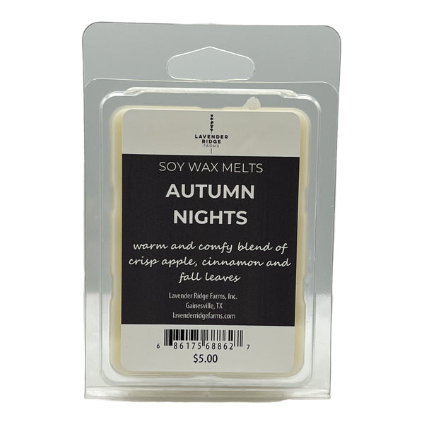 Autumn Nights Soy Wax Melts - Lavender Ridge Farms