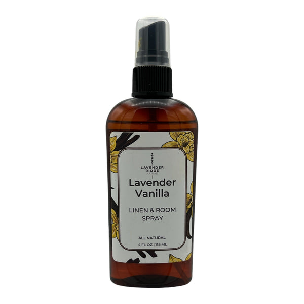 Linen & Room Spray - Lavender Vanilla - Lavender Ridge Farms