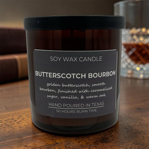 Butterscotch Bourbon Soy Wax Candle - Lavender Ridge Farms