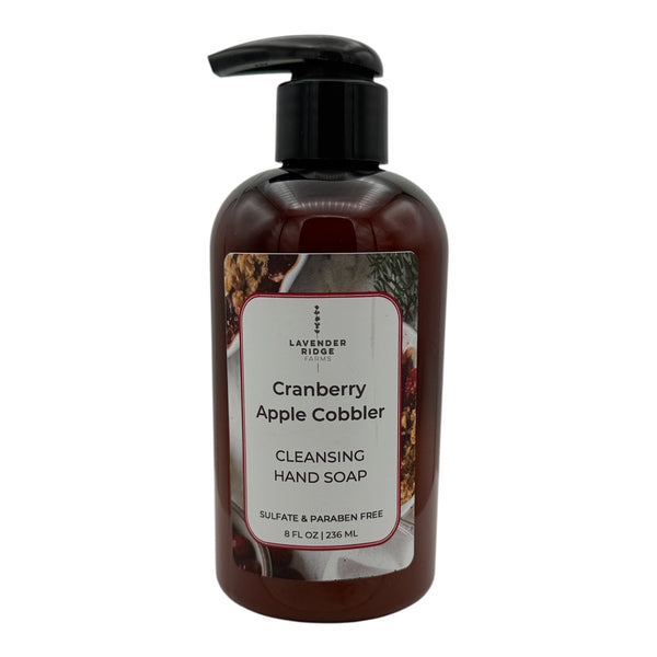 Cleansing Hand Soap - Cranberry Apple Cobbler - Lavender Ridge Farms