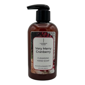 Cleansing Hand Soap - Very Merry Cranberry - Lavender Ridge Farms