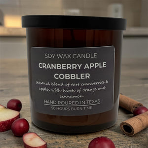 Cranberry Apple Cobbler Soy Wax Candle - Lavender Ridge Farms