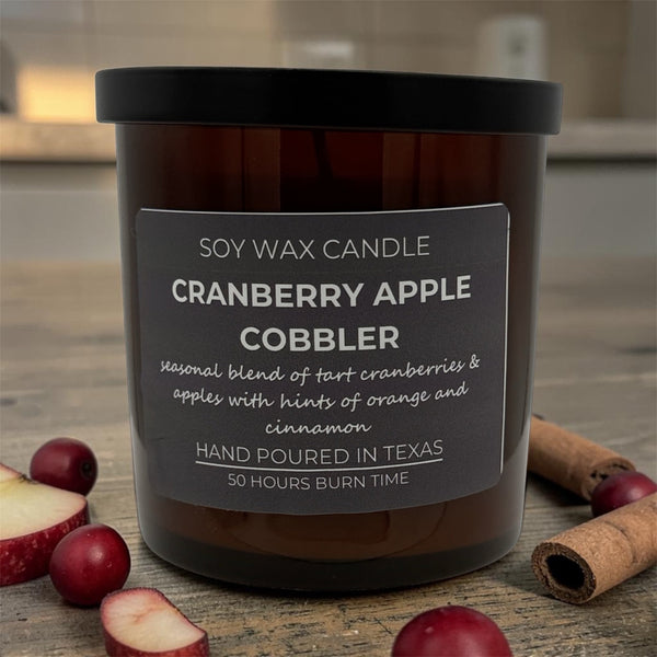 Cranberry Apple Cobbler Soy Wax Candle - Lavender Ridge Farms