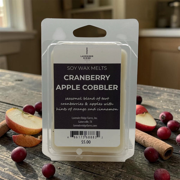 Cranberry Apple Cobbler Soy Wax Melts - Lavender Ridge Farms