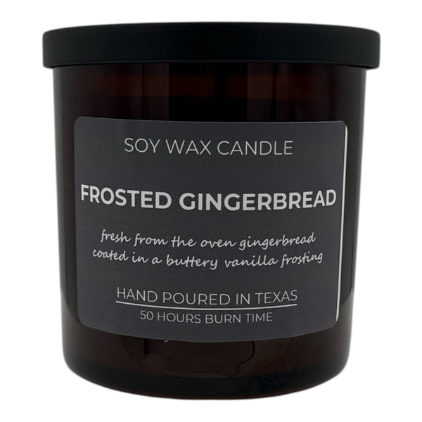 Frosted Gingerbread Soy Wax Candle - Lavender Ridge Farms