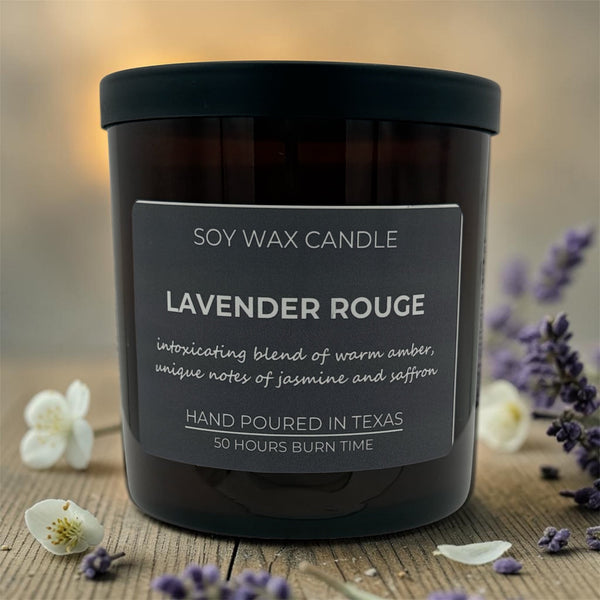 Lavender Rouge Soy Wax Candle - Lavender Ridge Farms