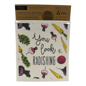Reusable Dish Cloth - Root Vegetables (Set of 2) - Lavender Ridge Farms