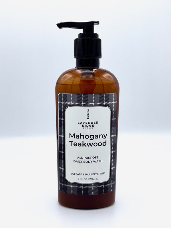 Body Wash - Mahogany Teakwood – Lavender Ridge Farms