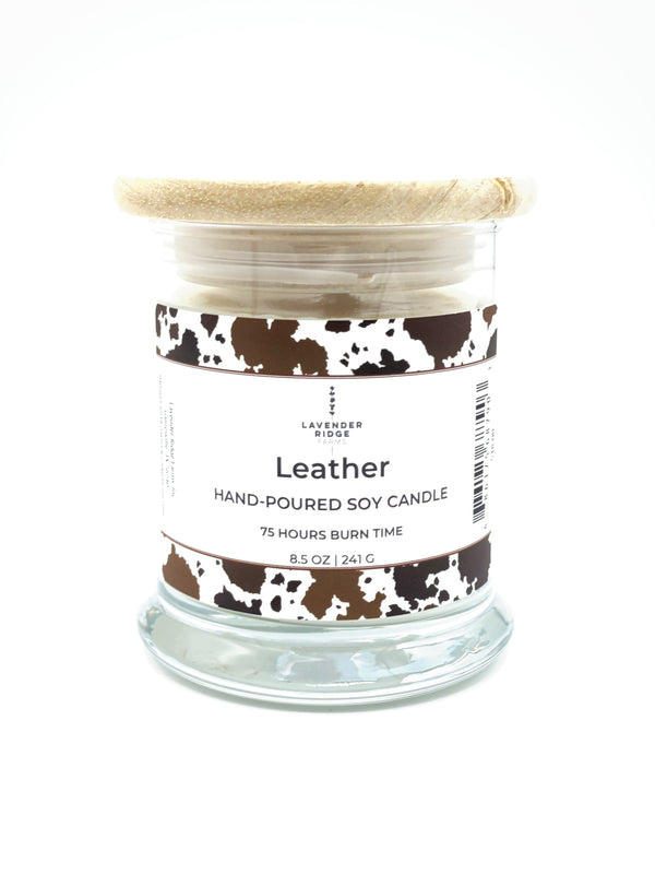 Leather Soy Wax Candle