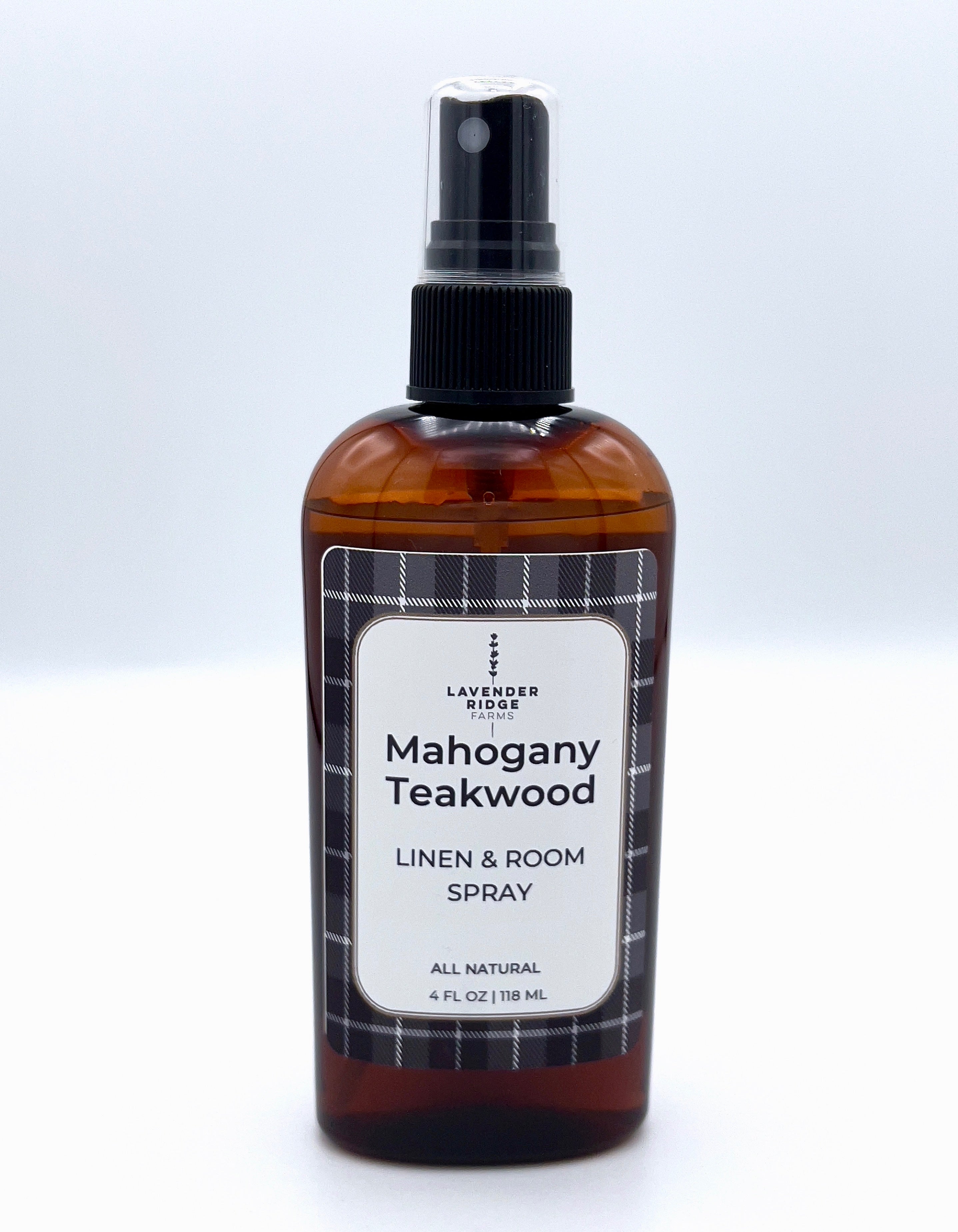 Fini's Essentials - Mahogany Teakwood Concentrated Room Spray 1.5 oz / 42.5  g A blend of Rich Mahogany, Black Teakwood, Dark Oak, Frosted Lavender.  Instantly freshen your home with two quick bursts