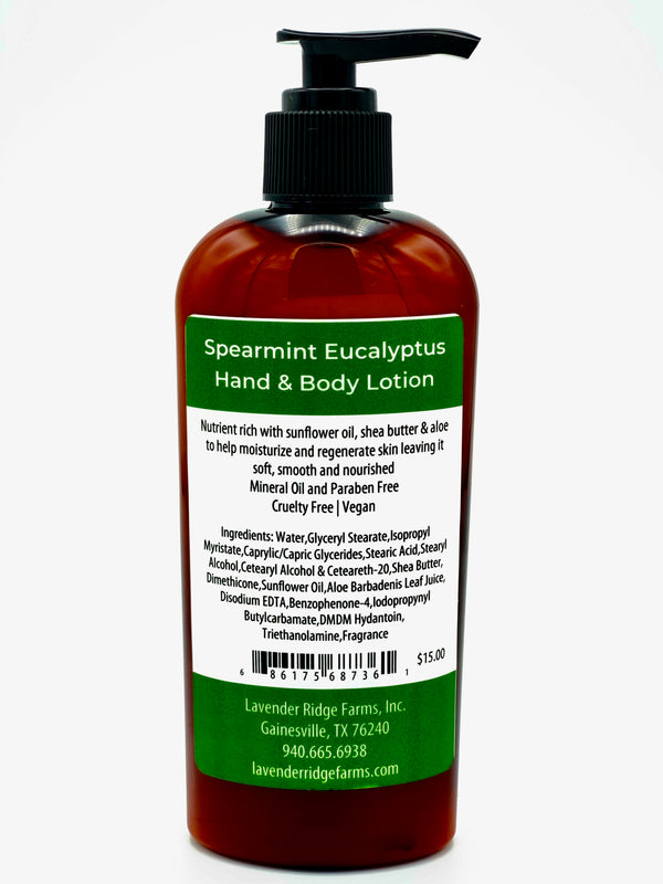 Lotion - Spearmint Eucalytus Hand & Body