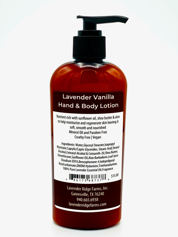 Lotion - Lavender Vanilla Hand & Body