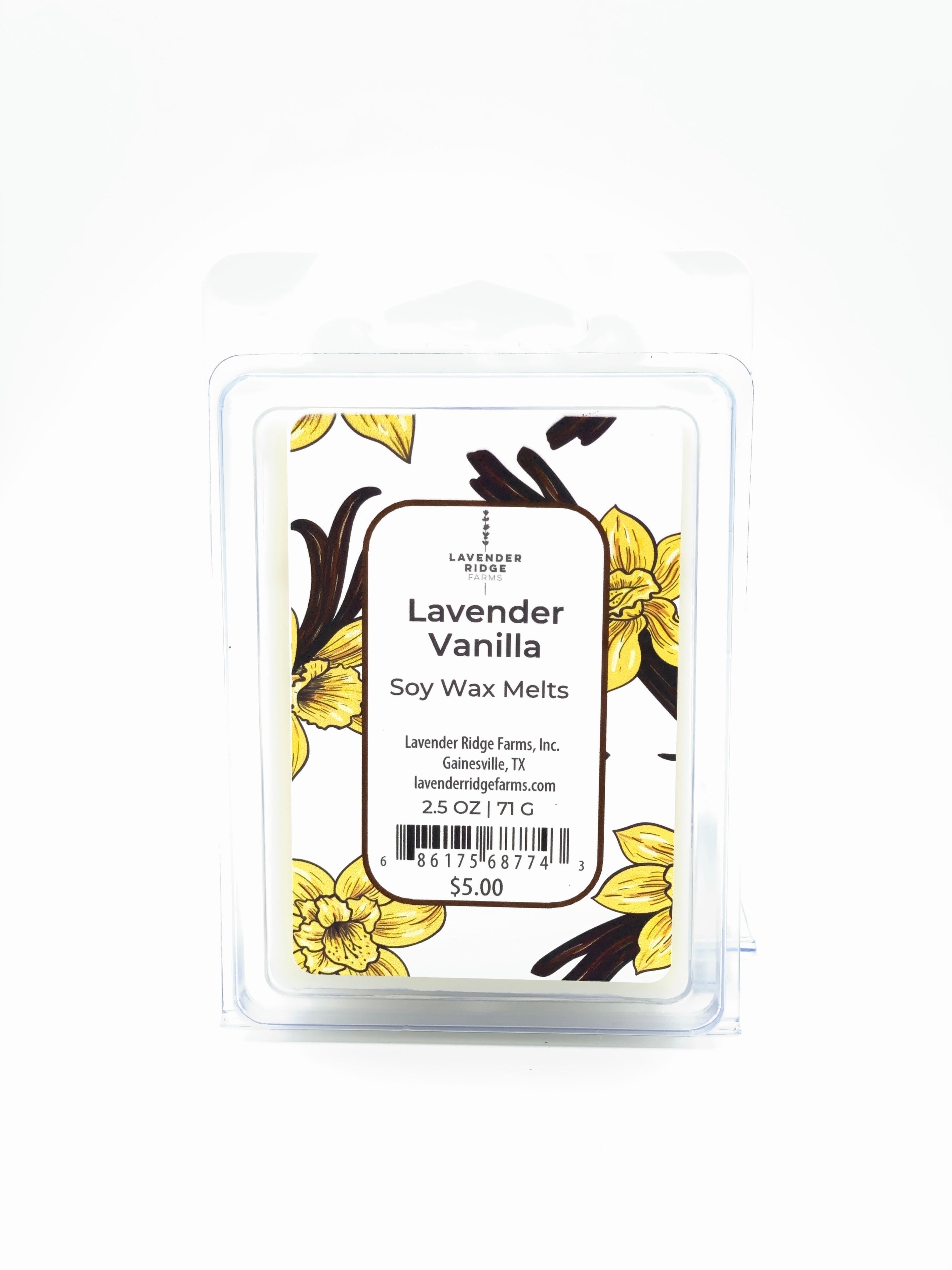 Lavender Vanilla Soy Wax Melts – Lavender Ridge Farms