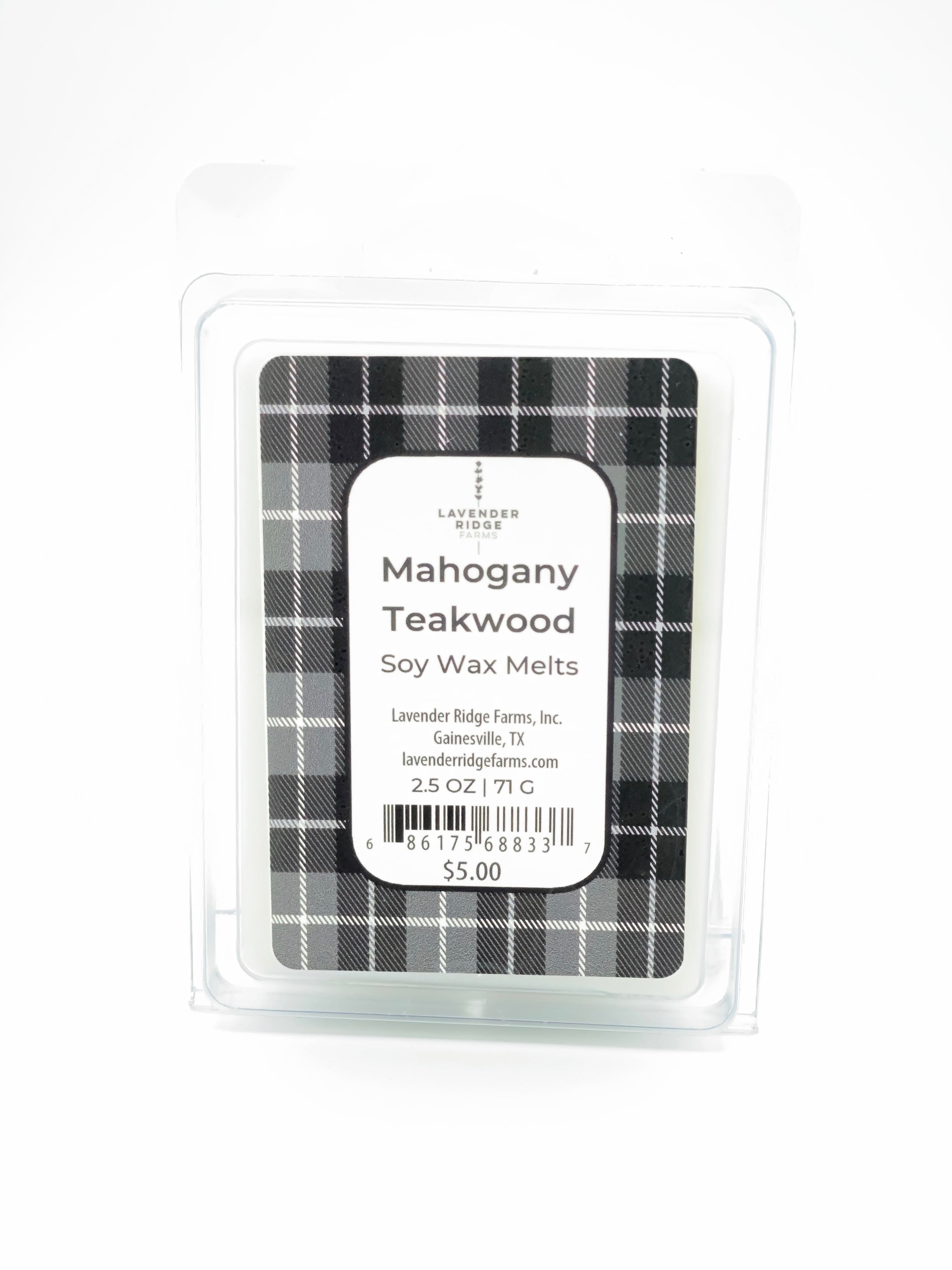 Mahogany Teakwood Wax Melt for Warmer, Gift for Best Friend Brother or Dad,  Heart Wax Tart, Gift for Real Estate Agent 