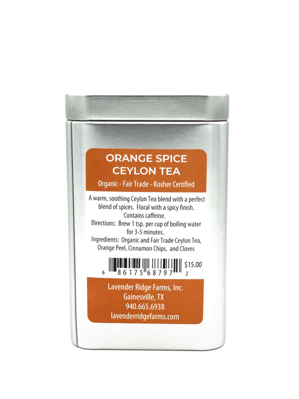 Tea - Orange Spice Ceylon - Organic